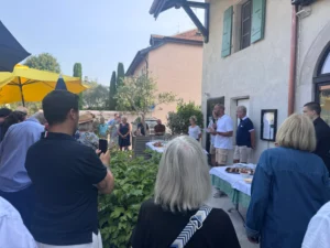 Discours lors de la verrée d’inauguration de la fontaine Félicie à Puplinge.