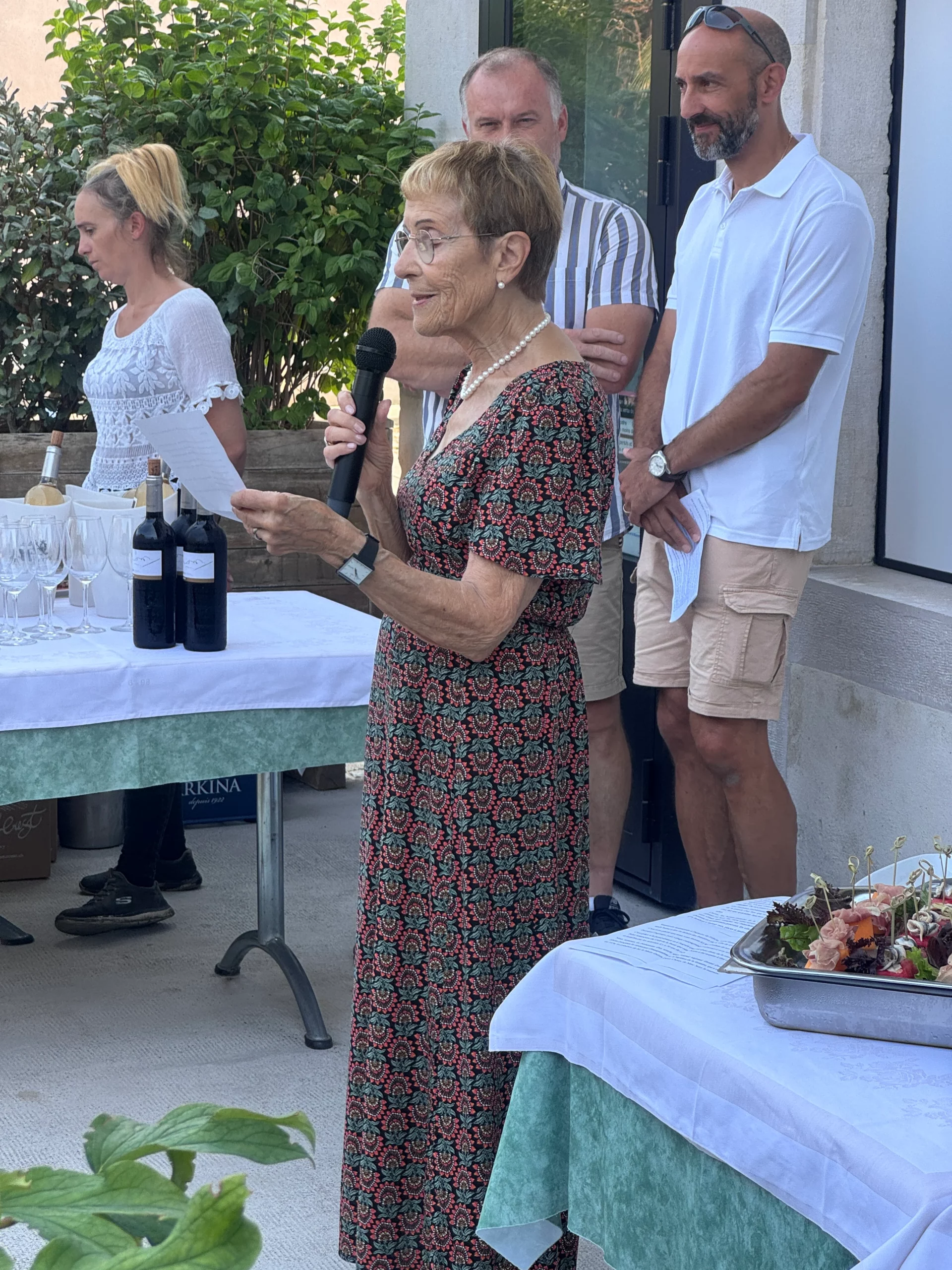 Discours lors de la verrée d’inauguration de la fontaine Félicie à Puplinge.